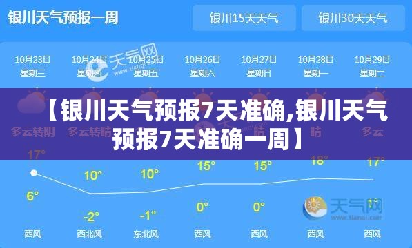 【银川天气预报7天准确,银川天气预报7天准确一周】