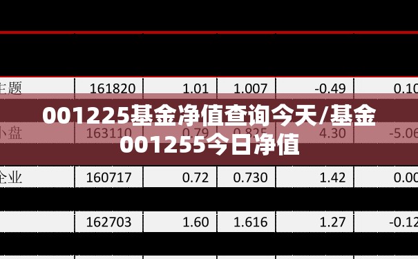 001225基金净值查询今天/基金001255今日净值 001225基金净值查询今天/基金001255今日净值