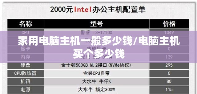 家用电脑主机一般多少钱/电脑主机买个多少钱 家用电脑主机一般多少钱/电脑主机买个多少钱