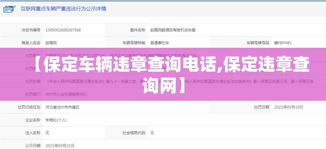【保定车辆违章查询电话,保定违章查询网】 【保定车辆违章查询电话,保定违章查询网】