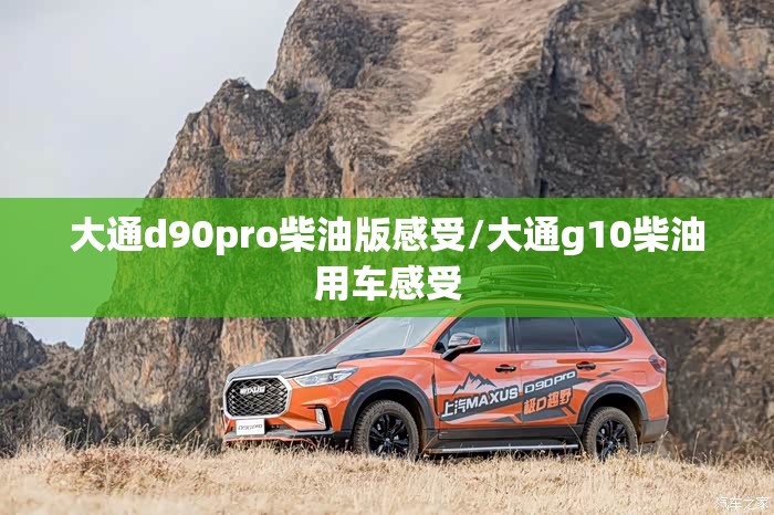 大通d90pro柴油版感受/大通g10柴油用车感受 大通d90pro柴油版感受/大通g10柴油用车感受