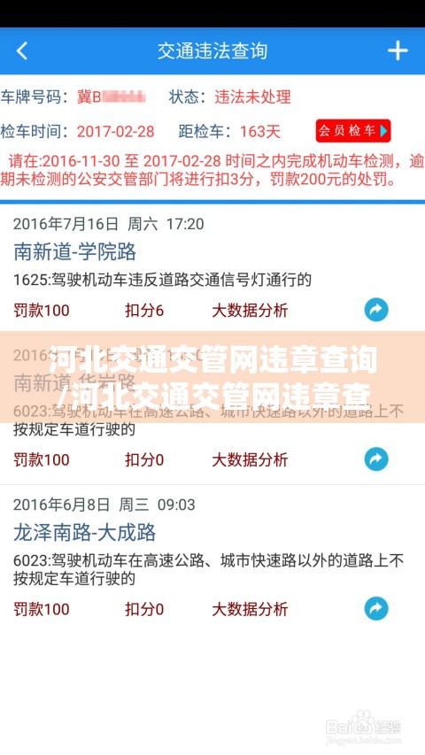 河北交通交管网违章查询/河北交通交管网违章查询官方网站