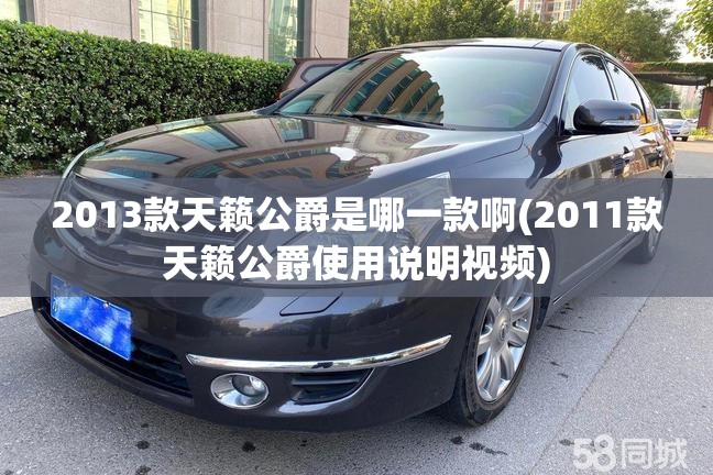 2013款天籁公爵是哪一款啊(2011款天籁公爵使用说明视频)