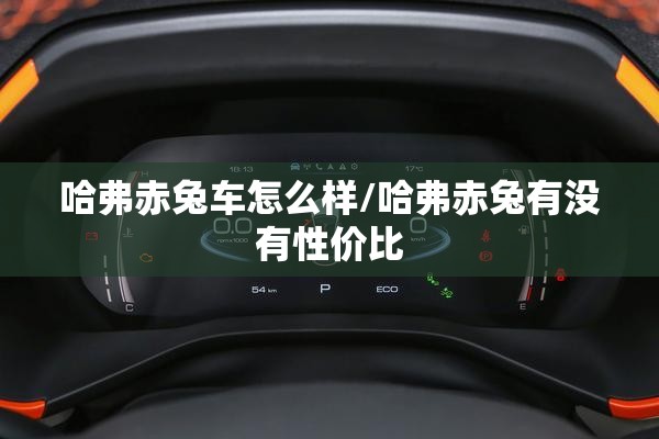 哈弗赤兔车怎么样/哈弗赤兔有没有性价比