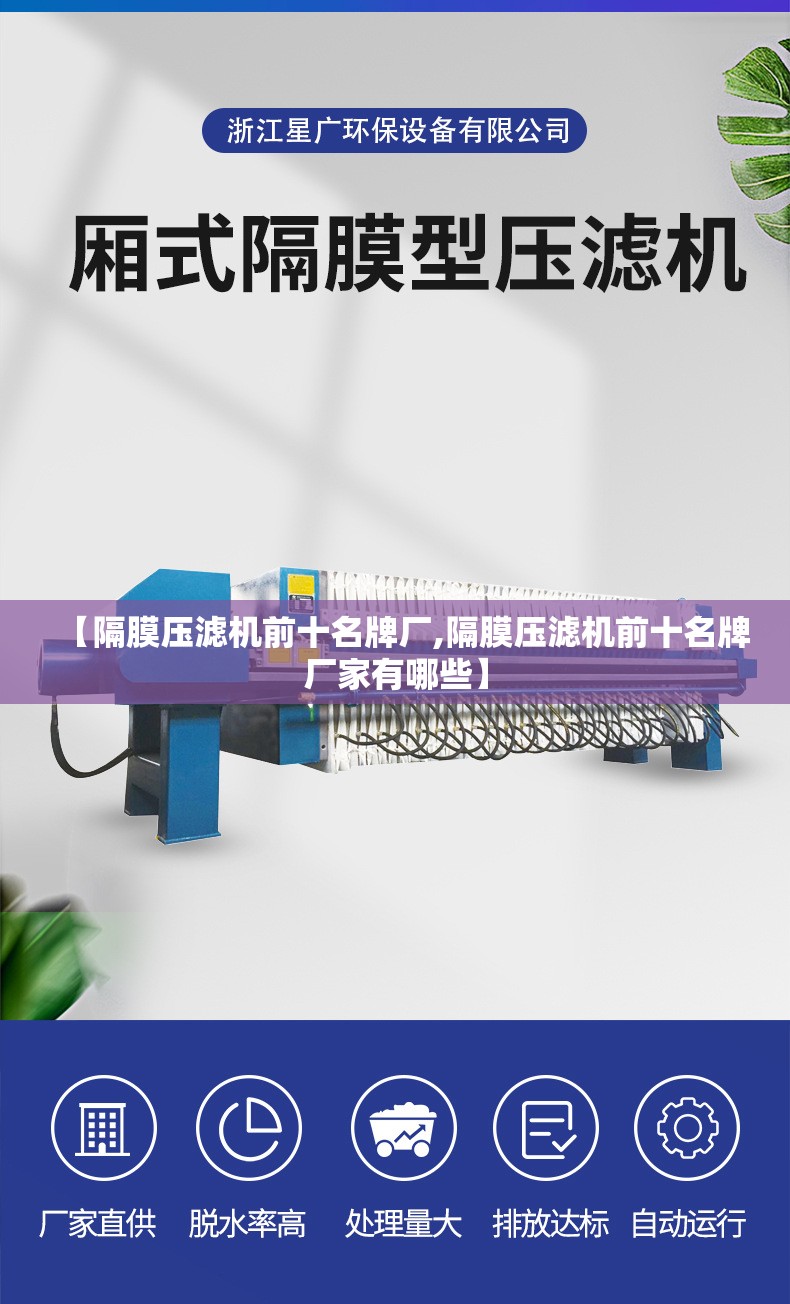 【隔膜压滤机前十名牌厂,隔膜压滤机前十名牌厂家有哪些】