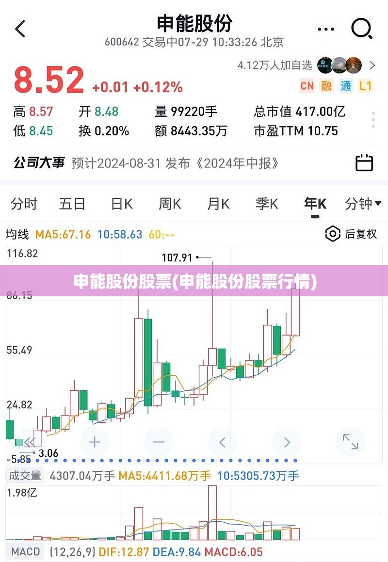 申能股份股票(申能股份股票行情) 申能股份股票(申能股份股票行情)