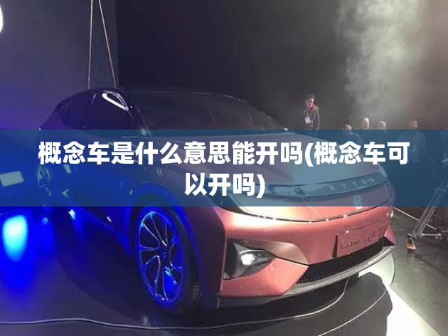 概念车是什么意思能开吗(概念车可以开吗)