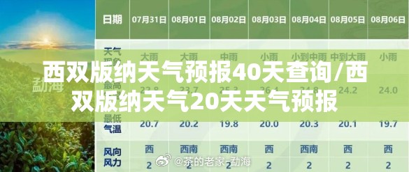 西双版纳天气预报40天查询/西双版纳天气20天天气预报