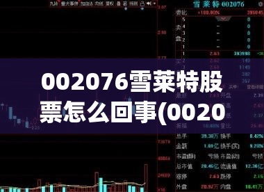 002076雪莱特股票怎么回事(002007股票后市怎么走)