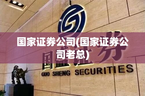 国家证券公司(国家证券公司老总)