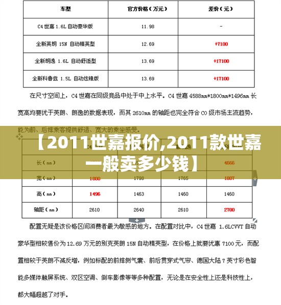 【2011世嘉报价,2011款世嘉一般卖多少钱】 【2011世嘉报价,2011款世嘉一般卖多少钱】