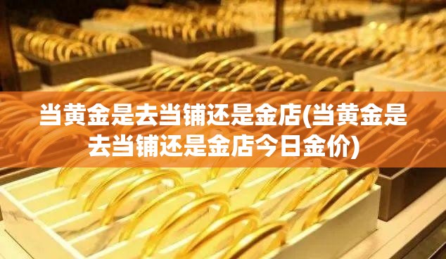 当黄金是去当铺还是金店(当黄金是去当铺还是金店今日金价)