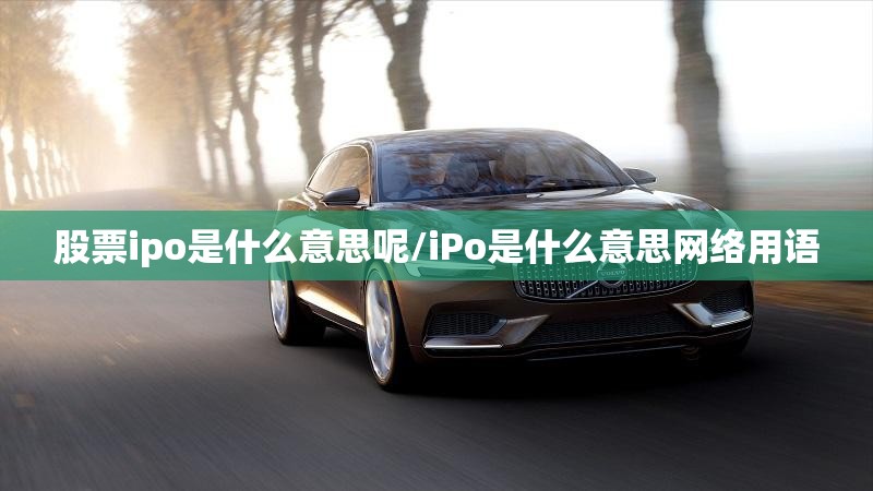 股票ipo是什么意思呢/iPo是什么意思网络用语