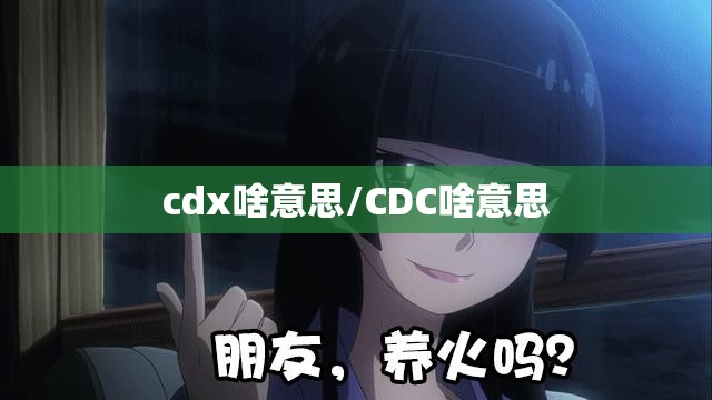 cdx啥意思/CDC啥意思 cdx啥意思/CDC啥意思