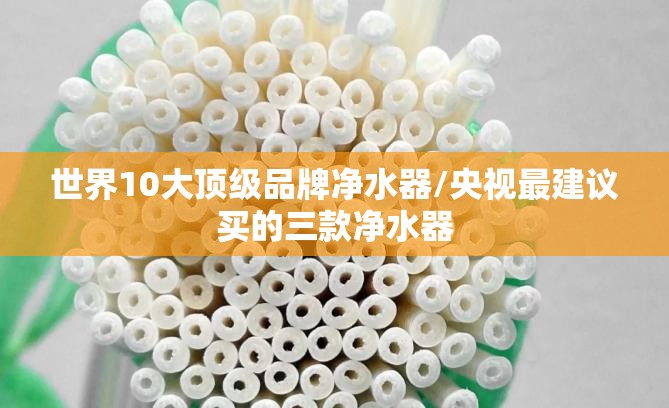 世界10大顶级品牌净水器/央视最建议买的三款净水器