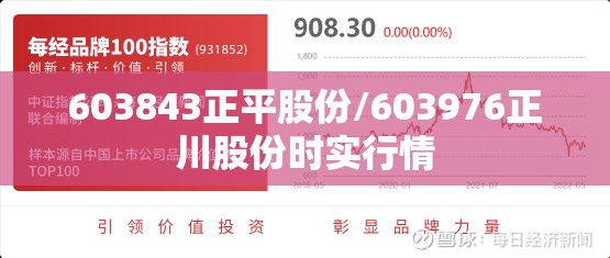 603843正平股份/603976正川股份时实行情