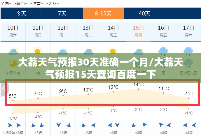 大荔天气预报30天准确一个月/大荔天气预报15天查询百度一下