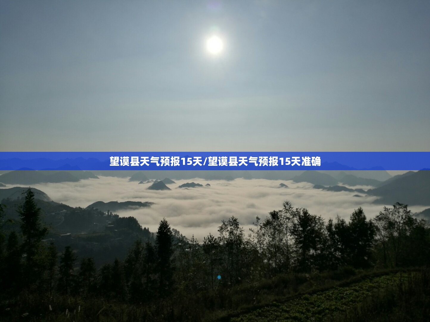 望谟县天气预报15天/望谟县天气预报15天准确