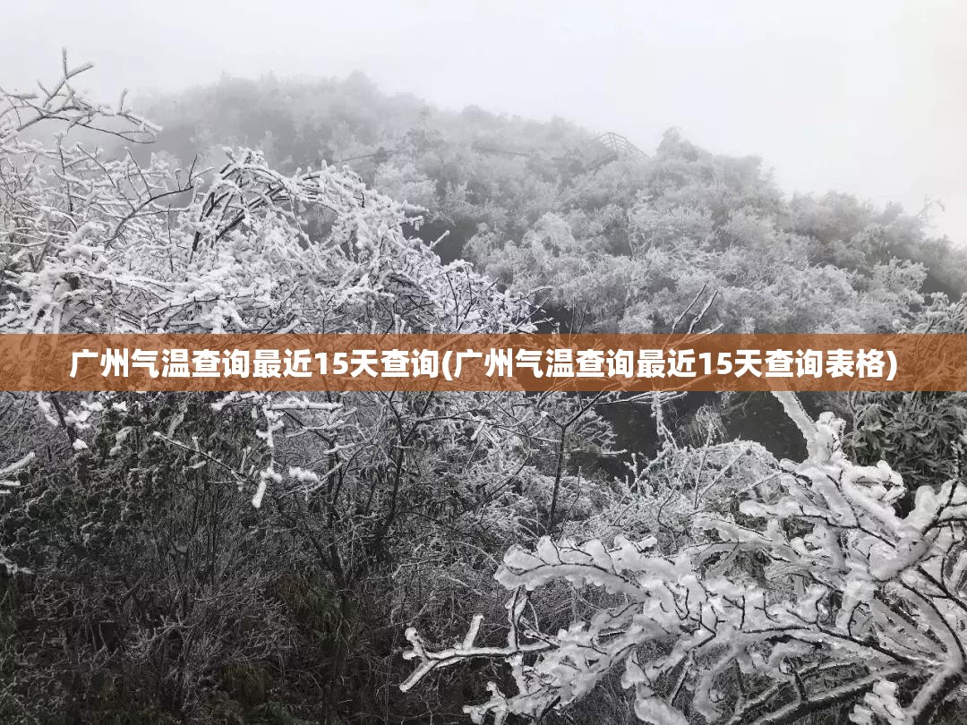 广州气温查询最近15天查询(广州气温查询最近15天查询表格)