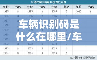 车辆识别码是什么在哪里/车辆识别码是什么在哪里看 车辆识别码是什么在哪里/车辆识别码是什么在哪里看