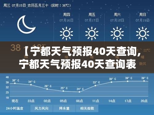 【宁都天气预报40天查询,宁都天气预报40天查询表】