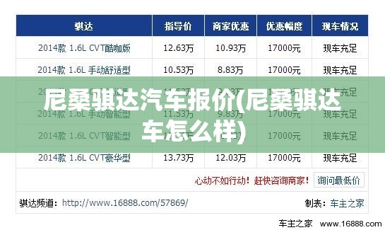 尼桑骐达汽车报价(尼桑骐达车怎么样)