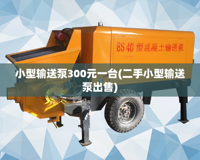 小型输送泵300元一台(二手小型输送泵出售) 小型输送泵300元一台(二手小型输送泵出售)