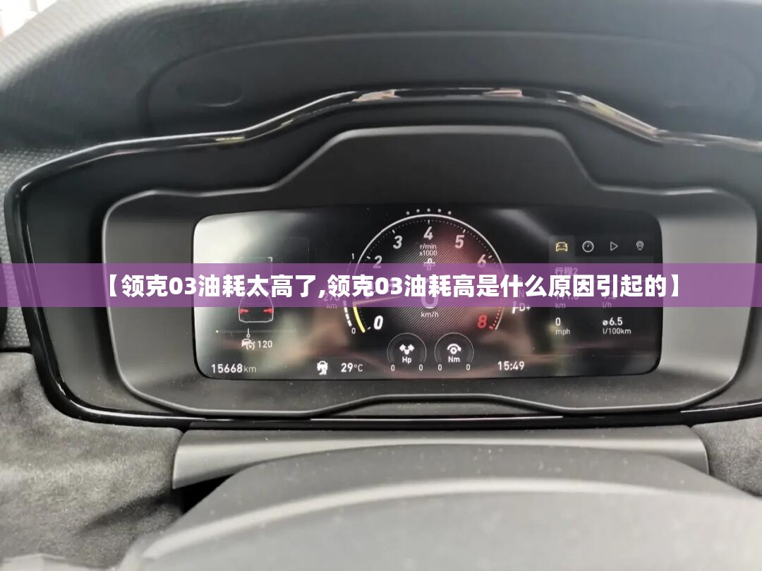 【领克03油耗太高了,领克03油耗高是什么原因引起的】
