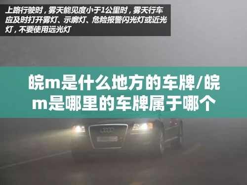 皖m是什么地方的车牌/皖m是哪里的车牌属于哪个区