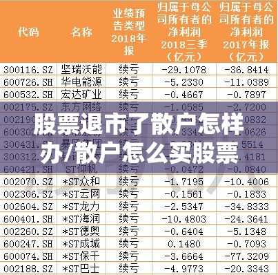 股票退市了散户怎样办/散户怎么买股票 股票退市了散户怎样办/散户怎么买股票