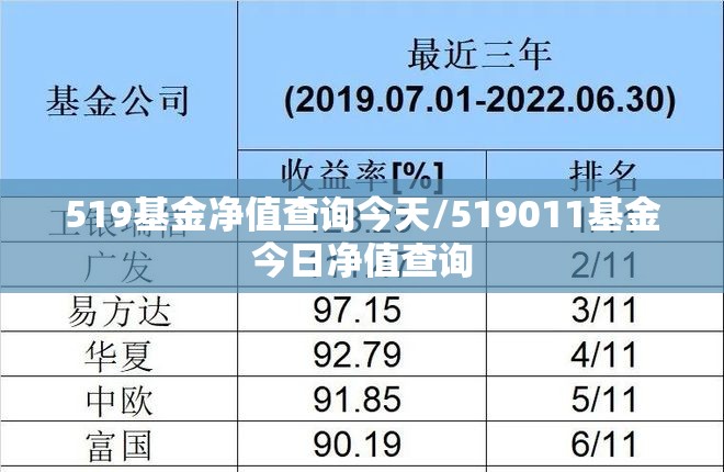 519基金净值查询今天/519011基金今日净值查询 519基金净值查询今天/519011基金今日净值查询