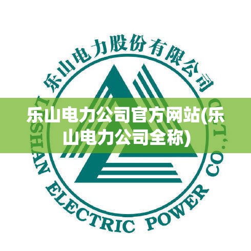 乐山电力公司官方网站(乐山电力公司全称)