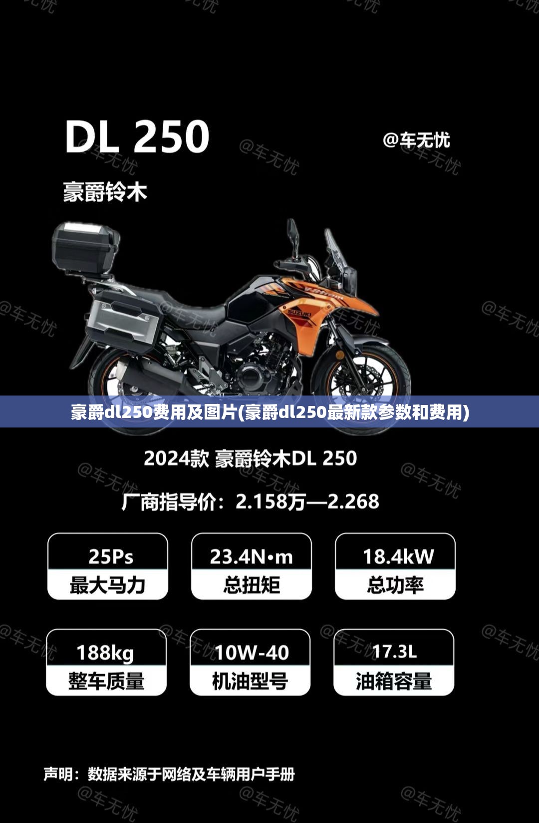 豪爵dl250费用及图片(豪爵dl250最新款参数和费用)