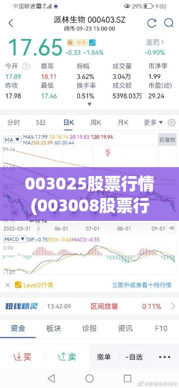 003025股票行情(003008股票行情)