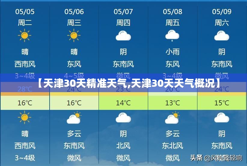 【天津30天精准天气,天津30天天气概况】