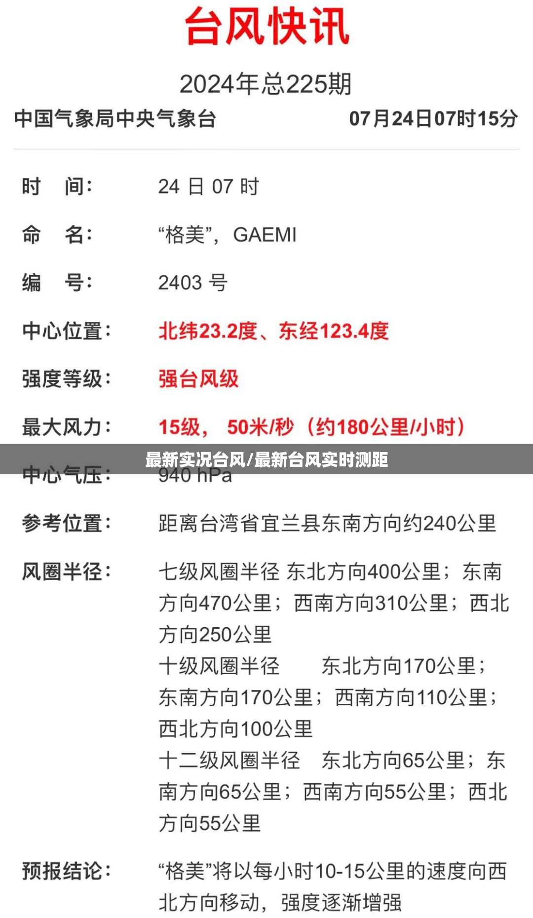 最新实况台风/最新台风实时测距