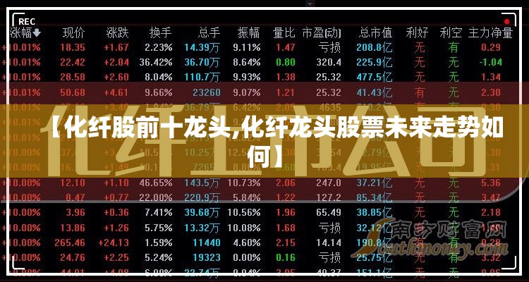 【化纤股前十龙头,化纤龙头股票未来走势如何】