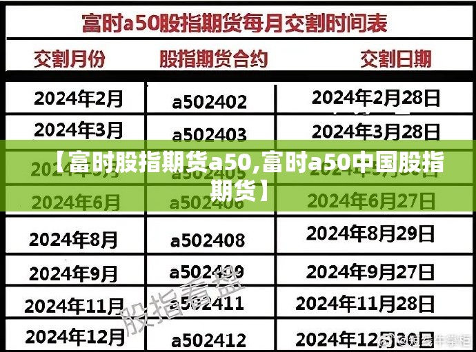 【富时股指期货a50,富时a50中国股指期货】
