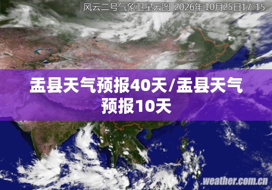 盂县天气预报40天/盂县天气预报10天