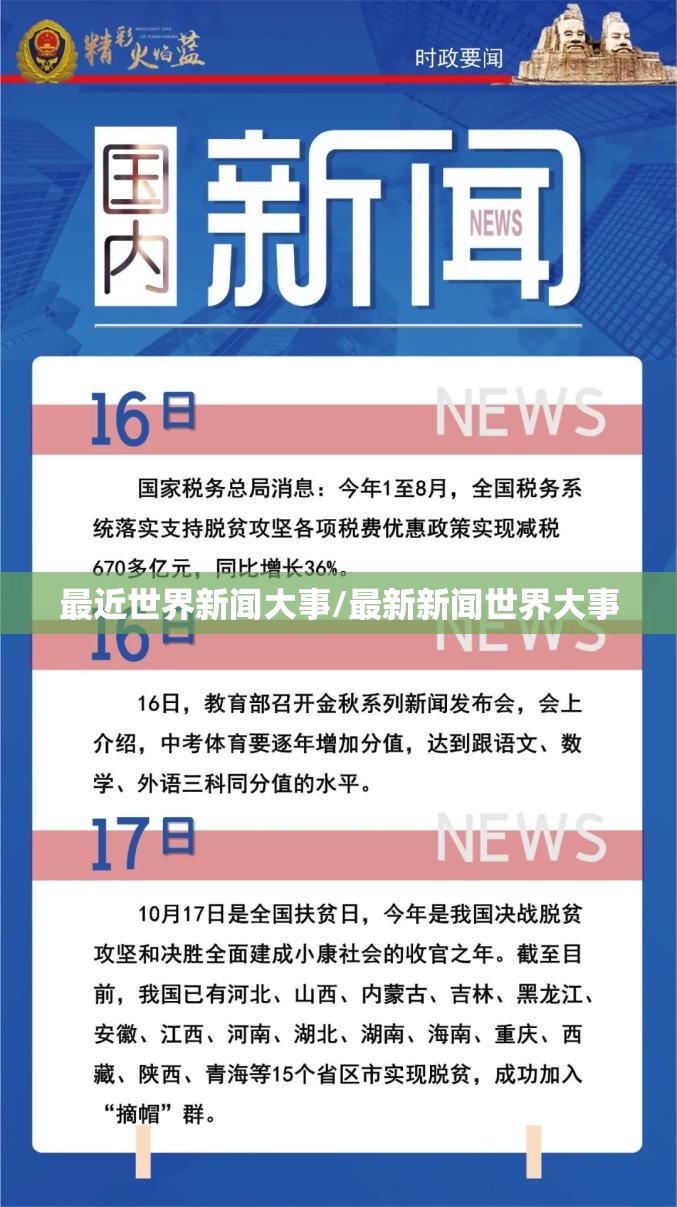 最近世界新闻大事/最新新闻世界大事