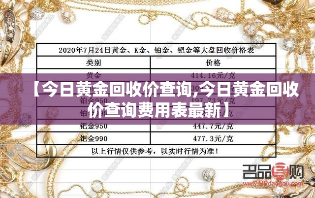 【今日黄金回收价查询,今日黄金回收价查询费用表最新】