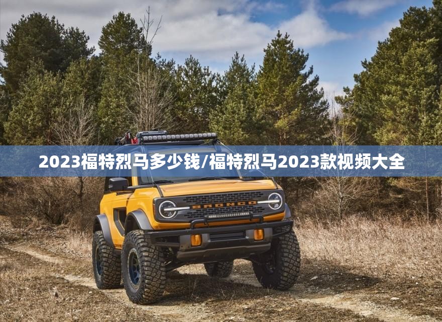 2023福特烈马多少钱/福特烈马2023款视频大全 2023福特烈马多少钱/福特烈马2023款视频大全