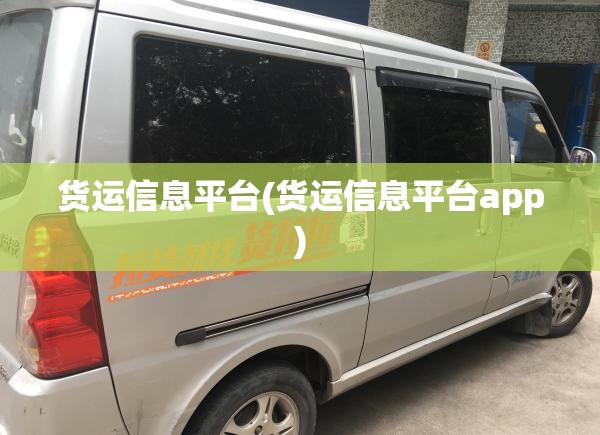 货运信息平台(货运信息平台app)