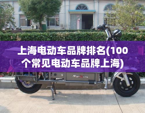 上海电动车品牌排名(100个常见电动车品牌上海)